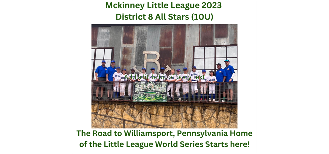 McKinney Little League 2023 District 8 Champions 